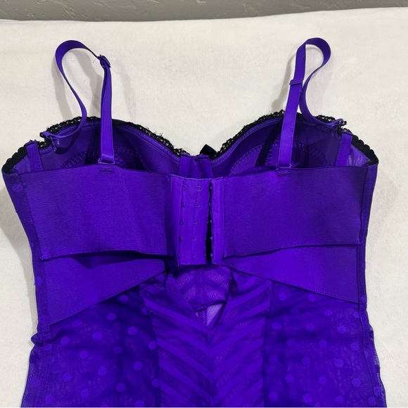 💜 Victoria's Secret Vibrant Purple Lingerie Size 34D 💜 - Picture 5 of 7